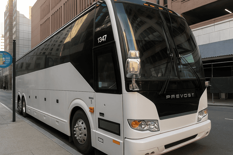 a Newton Coach Bus Service coach bus
