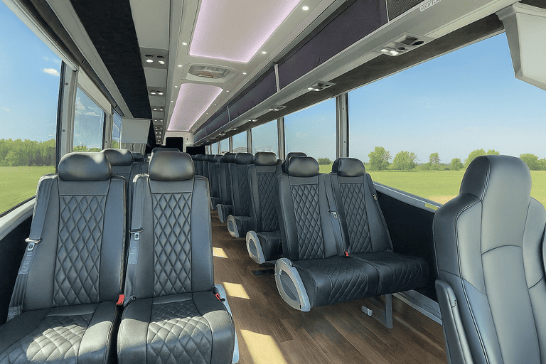 coach bus in Newton