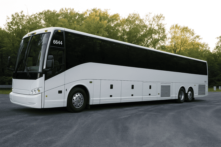 exterior of Newton Coach Bus Service coach bus