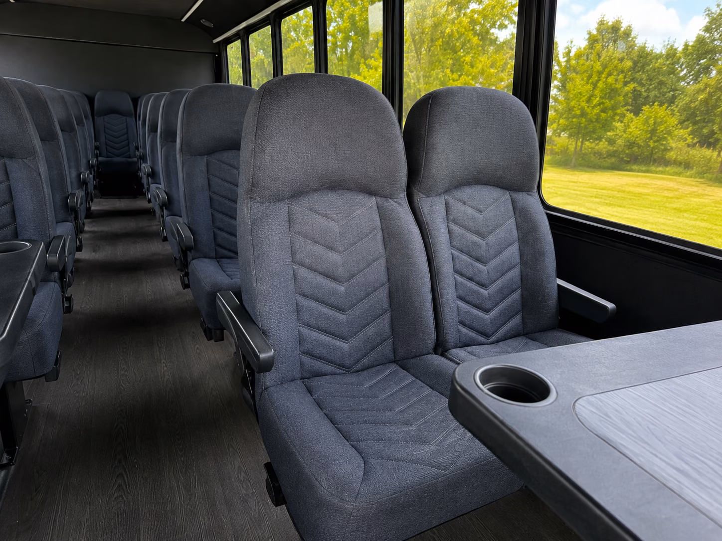 18 passenger minibus interior