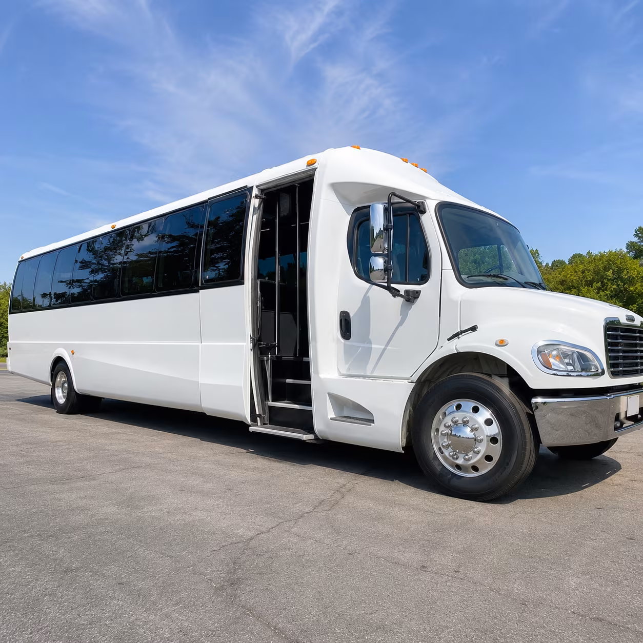 charter buses for corporate events and conference shuttles in newton