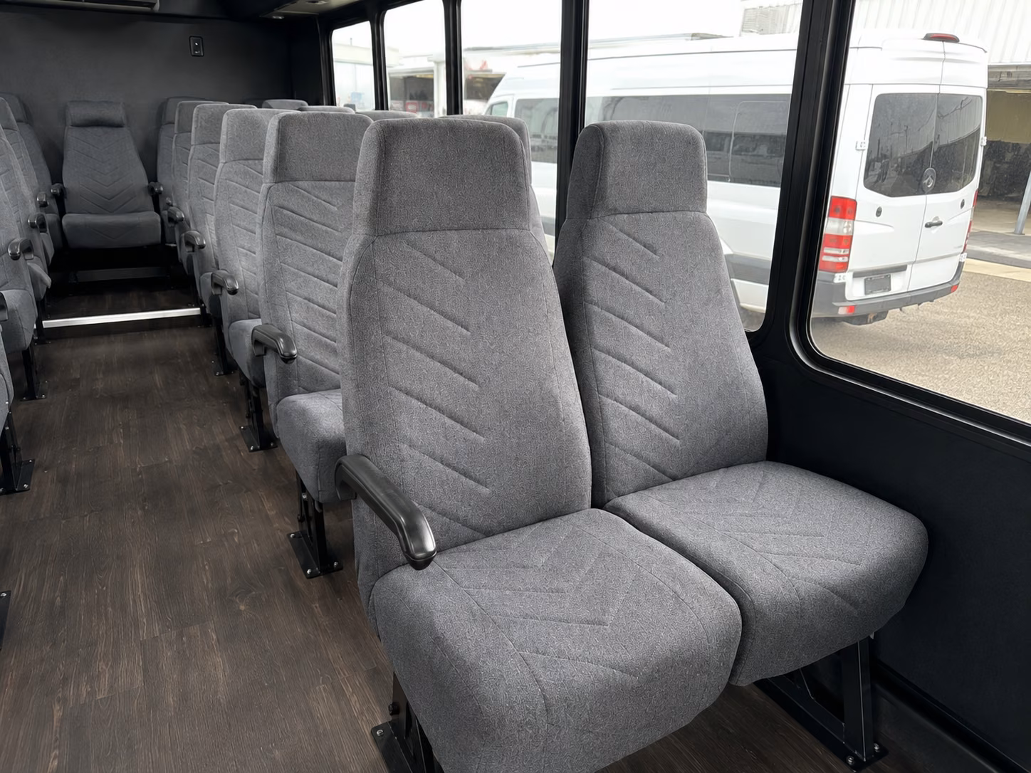 newton 20 passenger minibus inside