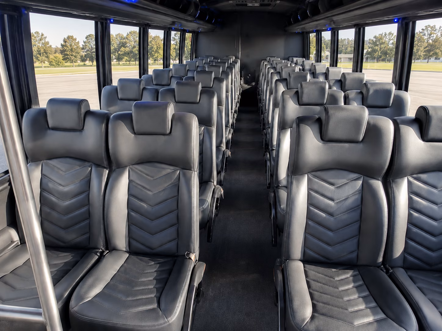 newton 20 passenger minibus interior