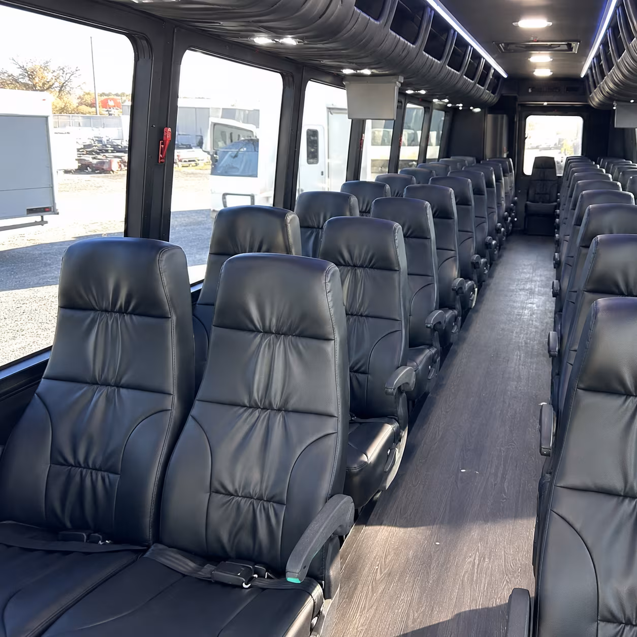 newton 35 passenger minibus interior