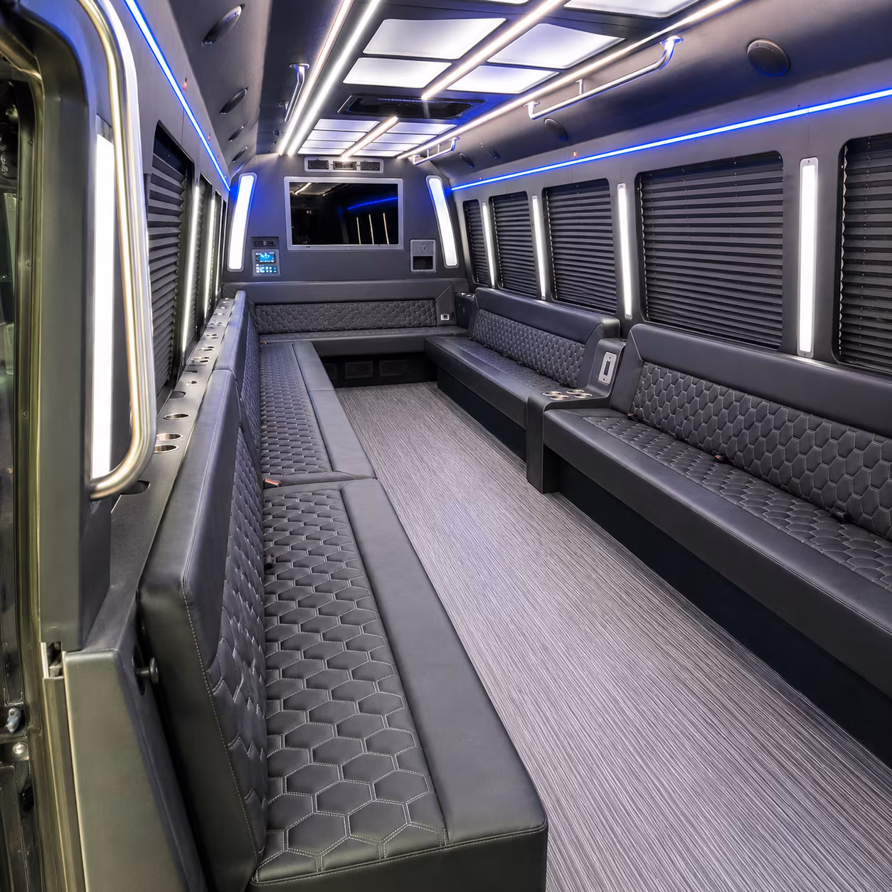newton party bus inside