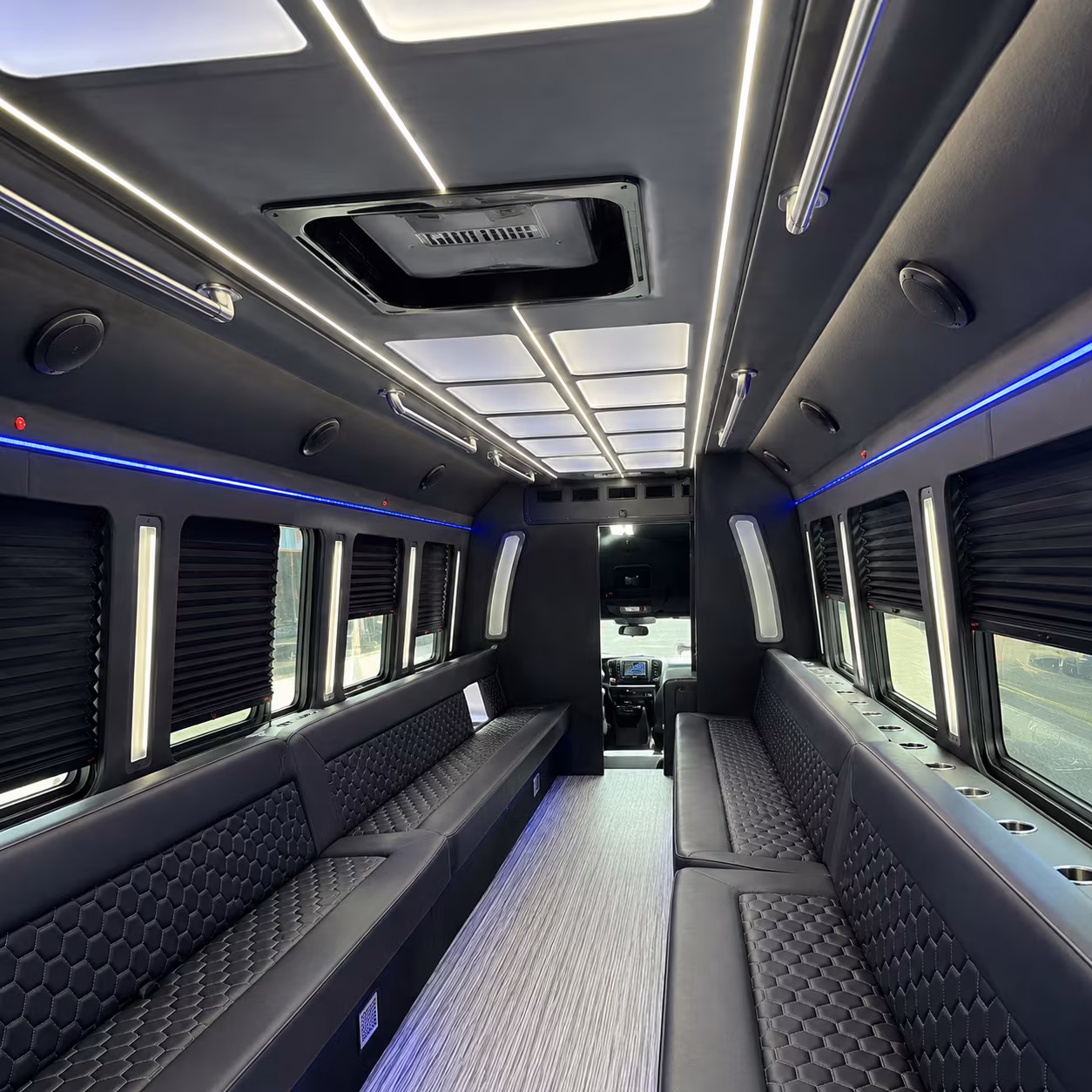 newton party bus rentals inside