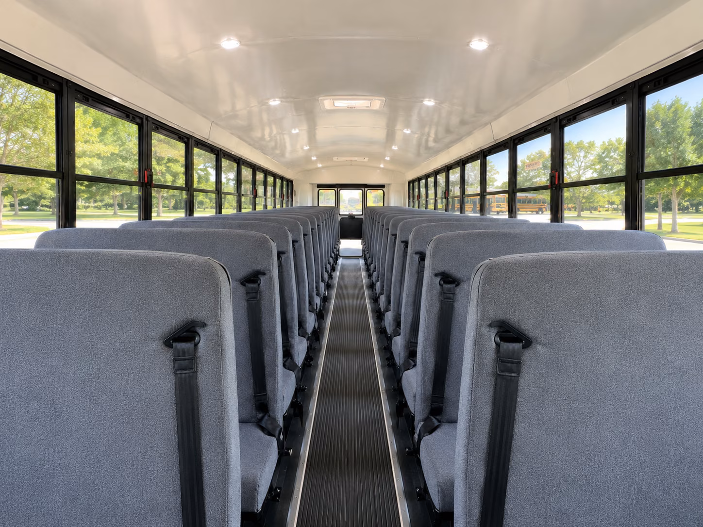 newton school bus inside