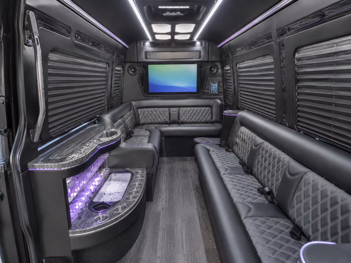 newton sprinter limousine inside