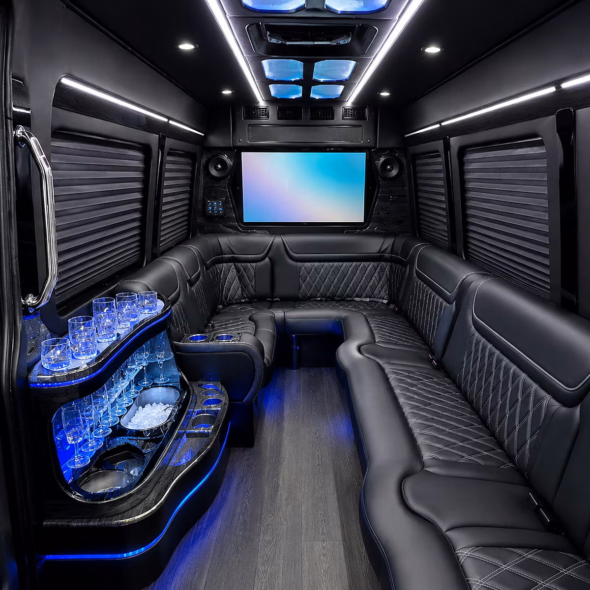 newton wedding party bus rental